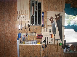 Homemade Woodworking Tool Storage