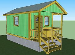 CabinBuilds.net: Off-Grid Solar Cabin Under 00 by LaMar Solarcabin-quixotecabin1.jpg