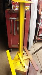 Foot operated stand for shrinker/stretcher-20150802_124359.jpg