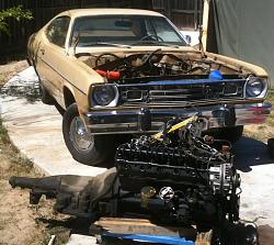 MuscleCarBuilds.net: 1974 Plymouth Duster by 72bluNblu-74plymouthduster2.jpg