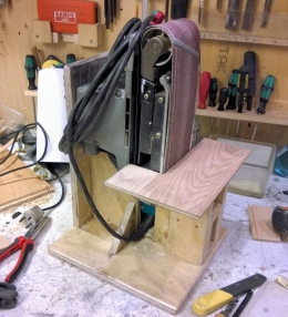 Homemade Vertical Belt Sander Mount