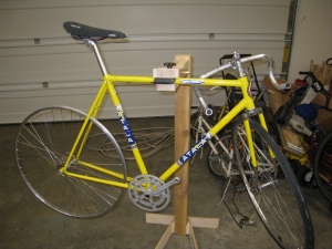 homemade bicycle stand