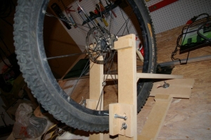 homemade wheel truing stand