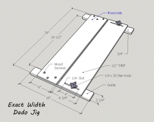 Exact Width Dado Jig