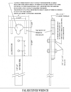 FAL L1A1 Receiver Wrench