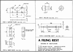 Lathe Filing Rest