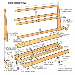 Roll-Around Plywood Cart