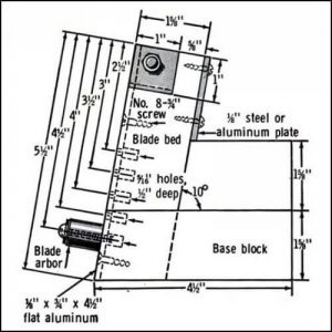 Saw Blade Sharpening Jig