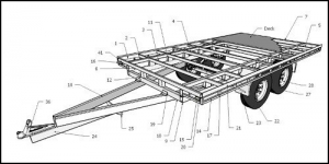 36x20 Flatdeck Trailer