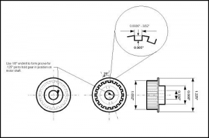 Lathe Motor Drive Gear