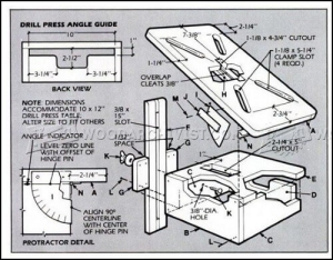 Drill Press Angle Guide