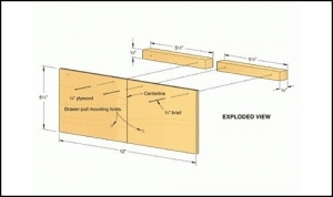 Drawer Pull Mounting Jig