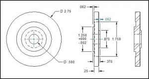 Bench Grinder Wheel Flange Adapter