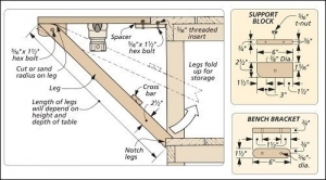 Fold-Away Router Table