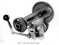 Lathe Saddle Traversing Gear and Fine Feed