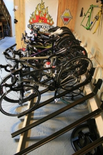 homemade bicycle rack