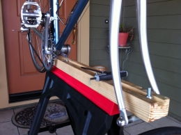 sawhorse bike stand