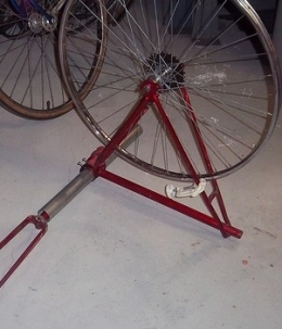 diy bike wheel truing stand