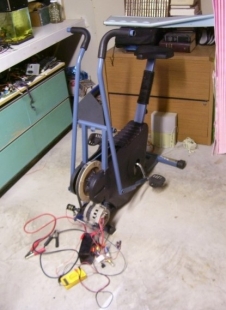 homemade exercise bike